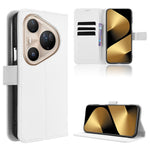 For Huawei Pura 80 Ultra Leather Wallet Case with Strap Diamond Texture Phone Cover