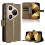 For Huawei Pura 80 Pro+ / Huawei Pura 80 Pro Leather Wallet Case with Strap Diamond Texture Phone Cover
