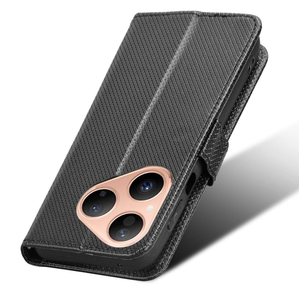 For Huawei Pura 80 Leather Wallet Case with Strap Diamond Texture Phone Cover