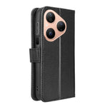 For Huawei Pura 80 Leather Wallet Case with Strap Diamond Texture Phone Cover