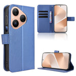 For Huawei Pura 80 Leather Wallet Case with Strap Diamond Texture Phone Cover