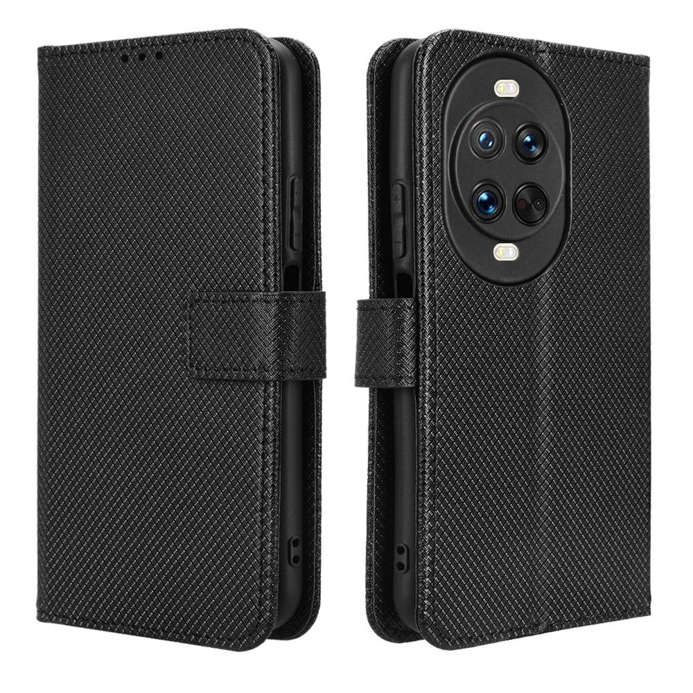 For Huawei nova 14 Ultra 5G Leather Wallet Case with Strap Diamond Texture Phone Cover