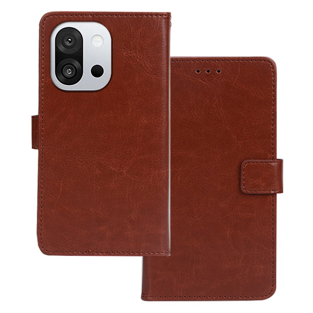 IDEWEI For OnePlus 13T 5G Case Wallet Leather Phone Cover Crazy Horse Texture