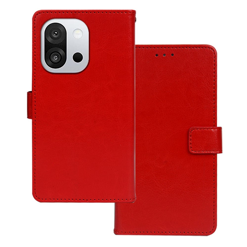 IDEWEI For OnePlus 13T 5G Case Wallet Leather Phone Cover Crazy Horse Texture