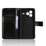 Xiaomi Civi 5 Pro 5G PU-läderskal med rem Crazy Horse Texture Phone Wallet Cover