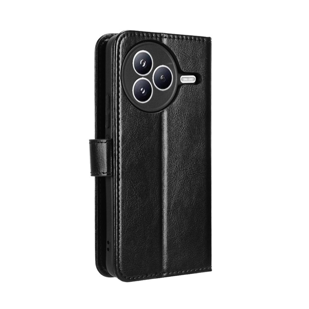 Xiaomi Civi 5 Pro 5G PU-läderskal med rem Crazy Horse Texture Phone Wallet Cover