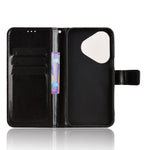 For Huawei Pura 80 PU Leather Case with Strap Crazy Horse Texture Phone Wallet Cover