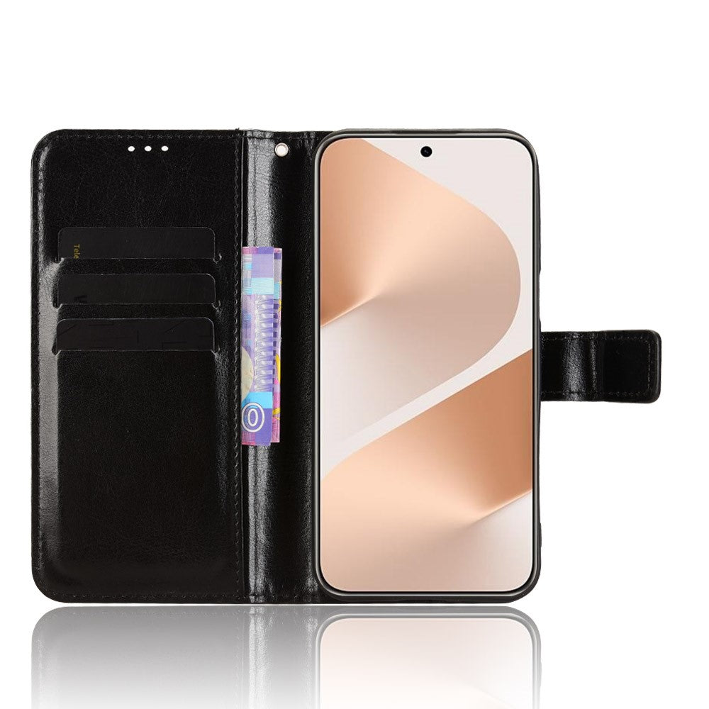 For Huawei Pura 80 PU Leather Case with Strap Crazy Horse Texture Phone Wallet Cover