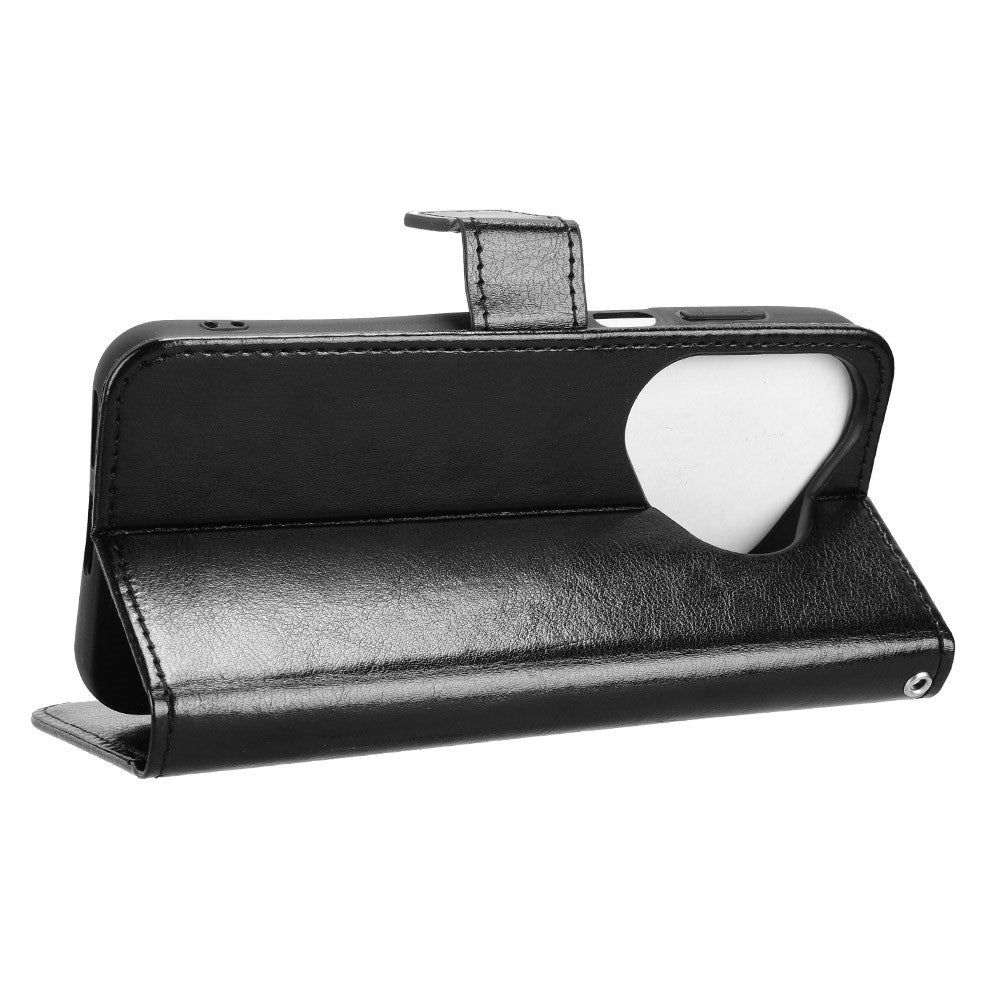 For Huawei Pura 80 PU Leather Case with Strap Crazy Horse Texture Phone Wallet Cover