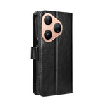 For Huawei Pura 80 PU Leather Case with Strap Crazy Horse Texture Phone Wallet Cover