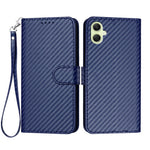 Til Samsung Galaxy A08 5G / A08 4G / A07 4G / A06 4G / A06 5G Wallet Etui med Rem Carbon Fiber Tekstur Læder Mobilcover