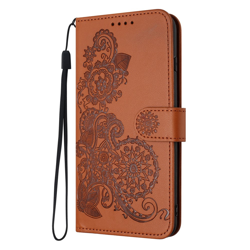 For Xiaomi Poco F7 5G / Redmi Turbo 4 Pro 5G Phone Cases Mandala Flower Leather Wallet Mobile Cover with Strap