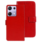 IDEWEI For Xiaomi Redmi Note 14S 4G Stand Case Crazy Horse Texture Leather Phone Cover