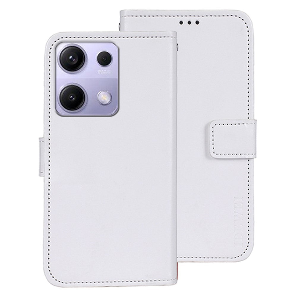 IDEWEI For Xiaomi Redmi Note 14S 4G Stand Case Crazy Horse Texture Leather Phone Cover