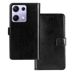 IDEWEI For Xiaomi Redmi Note 14S 4G Case Wallet Leather Phone Cover Crazy Horse Texture