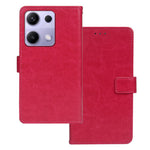 IDEWEI For Xiaomi Redmi Note 14S 4G Case Wallet Leather Phone Cover Crazy Horse Texture