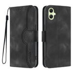 Samsung Galaxy A08 5G / A08 4G / A07 4G / A07s 4G / A06 4G / A06 5G lædercover og pung med stander, mobilcover med smiletryk og rem