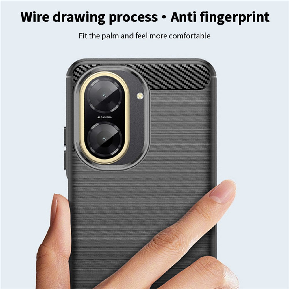MOFI For Xiaomi Redmi A5 NFC (EU) (173.45mm) Back Cover  Brushed Texture Carbon Fiber Soft TPU Case