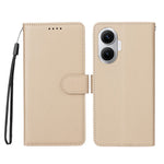 For Xiaomi Poco F7 5G / Redmi Turbo 4 Pro 5G Case RFID Blocking 3 Card Slots PU Leather Phone Cover with Wrist Strap