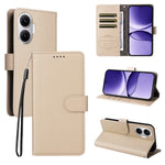 For Xiaomi Poco F7 5G / Redmi Turbo 4 Pro 5G Case RFID Blocking 3 Card Slots PU Leather Phone Cover with Wrist Strap