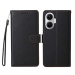 For Xiaomi Poco F7 5G / Redmi Turbo 4 Pro 5G Case RFID Blocking 3 Card Slots PU Leather Phone Cover with Wrist Strap