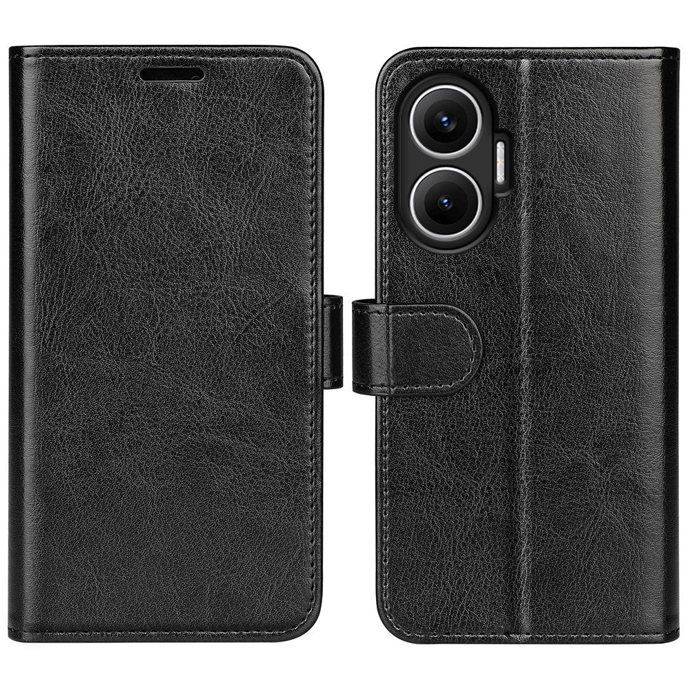 For Xiaomi Poco F7 5G / Redmi Turbo 4 Pro 5G Case Crazy Horse Texture Stand Leather Phone Cover