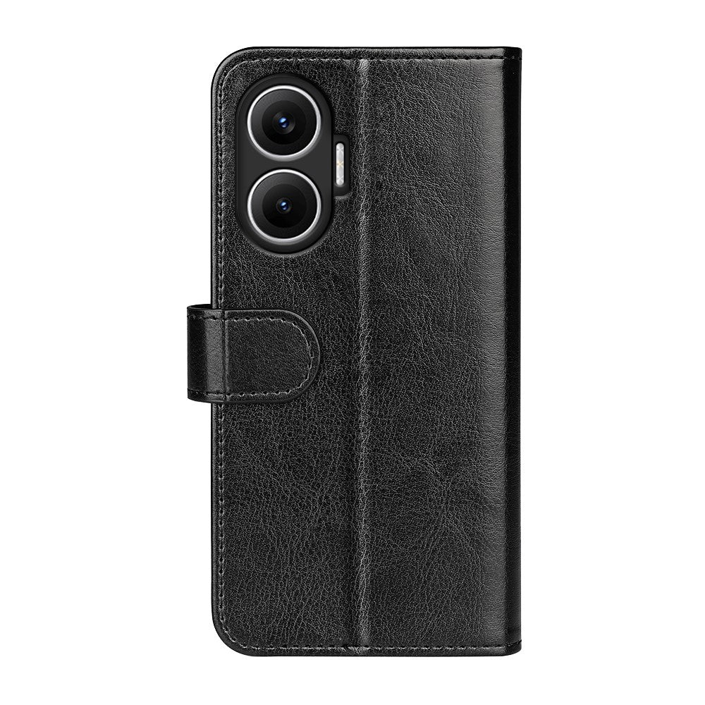 For Xiaomi Poco F7 5G / Redmi Turbo 4 Pro 5G Case Crazy Horse Texture Stand Leather Phone Cover