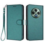 Oppo Reno12 F 4G / Oppo Reno12 FS 5G / Oppo Reno12 F 5G Läderfodral Plånboksfodral med stativ och handledsrem