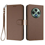 Oppo Reno12 F 4G / Oppo Reno12 FS 5G / Oppo Reno12 F 5G Läderfodral Plånboksfodral med stativ och handledsrem