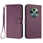 Oppo Reno12 F 4G / Oppo Reno12 FS 5G / Oppo Reno12 F 5G Läderfodral Plånboksfodral med stativ och handledsrem