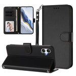 For Samsung Galaxy A08 5G / A08 4G / A07 4G / A06 4G / A06 5G Leather Case Wallet Stand Phone Cover with Wrist Strap