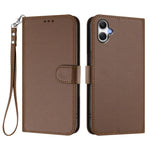 Samsung Galaxy A08 5G / A08 4G / A07 4G / A07s 4G / A06 4G / A06 5G lædercover med pung, stativ og håndledsrem