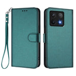 For Xiaomi 14T Leather Case Wallet Stand Phone Cover with Wrist Strap