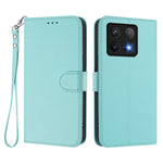For Xiaomi 14T Leather Case Wallet Stand Phone Cover with Wrist Strap