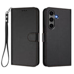 Til Samsung Galaxy S24+ / Galaxy S25+ Læderetui Pung Stativ Telefoncover med Håndrem