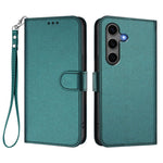 Til Samsung Galaxy S24+ / Galaxy S25+ Læderetui Pung Stativ Telefoncover med Håndrem