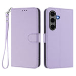 Til Samsung Galaxy S24+ / Galaxy S25+ Læderetui Pung Stativ Telefoncover med Håndrem