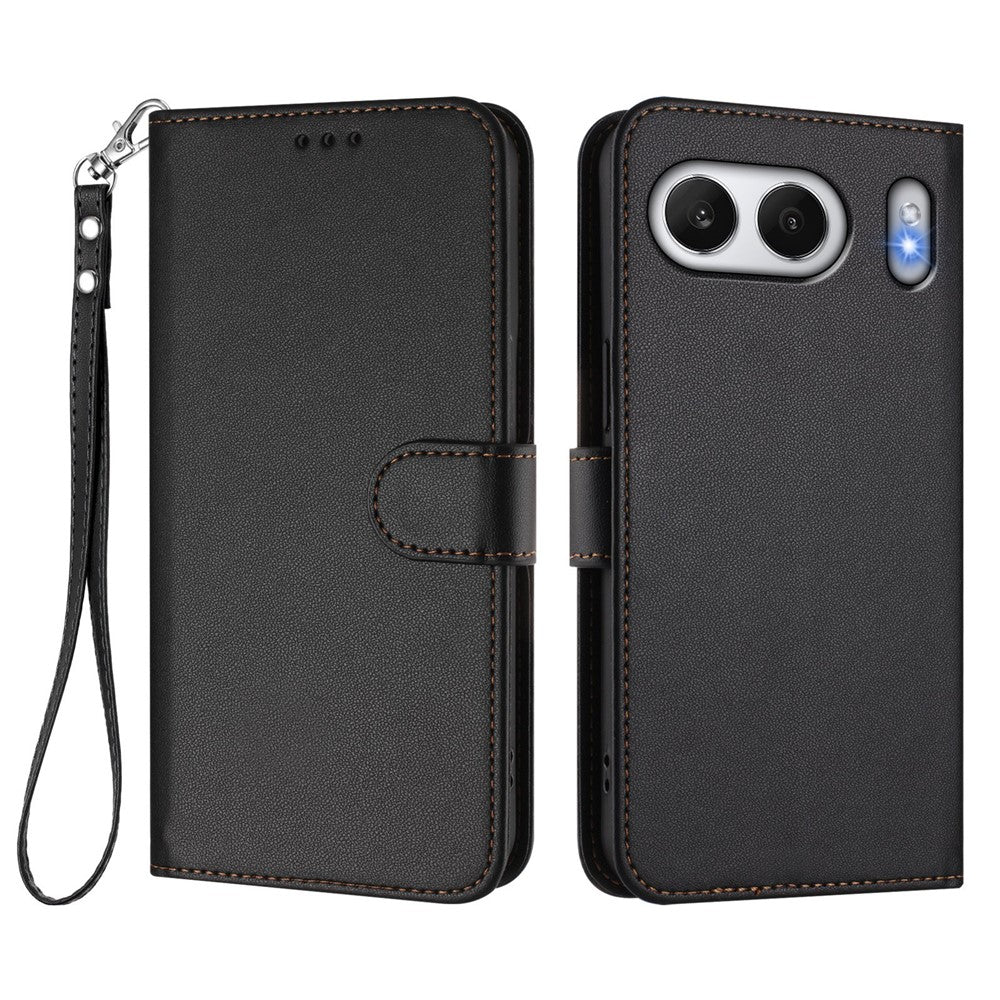 OnePlus Nord 4 Läderfodral Plånboksfodral med Stativ mobilfodral med Handledsrem