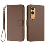 For OnePlus Nord CE4 Lite 5G Leather Case Wallet Stand Phone Cover with Wrist Strap