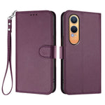 For OnePlus Nord CE4 Lite 5G Leather Case Wallet Stand Phone Cover with Wrist Strap