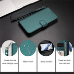 For OnePlus 13 Leather Case Wallet Stand Phone Cover with Wrist Strap