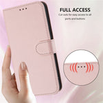 OnePlus 12 5G Läderfodral Plånboksfodral med Stativ mobilfodral med Handledsrem