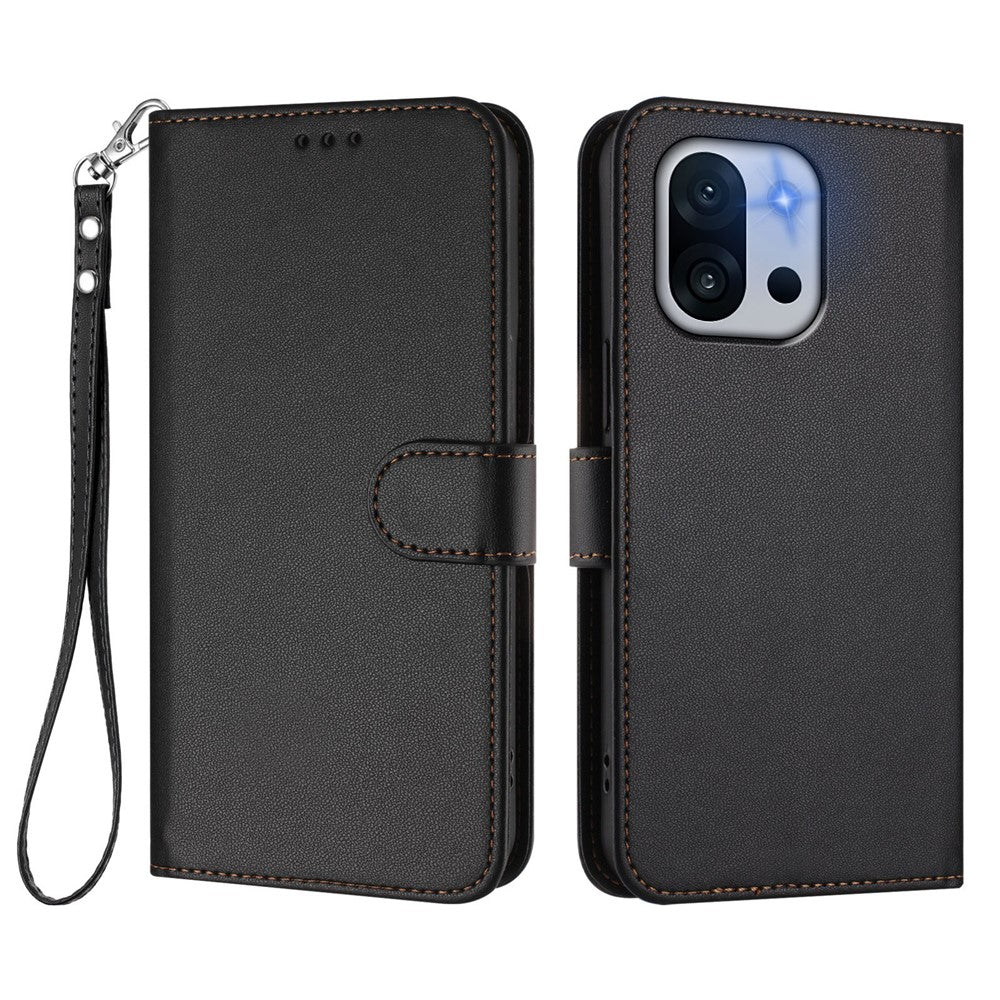 OnePlus 13T 5G Läderfodral Plånboksfodral med Stativ mobilfodral med Handledsrem