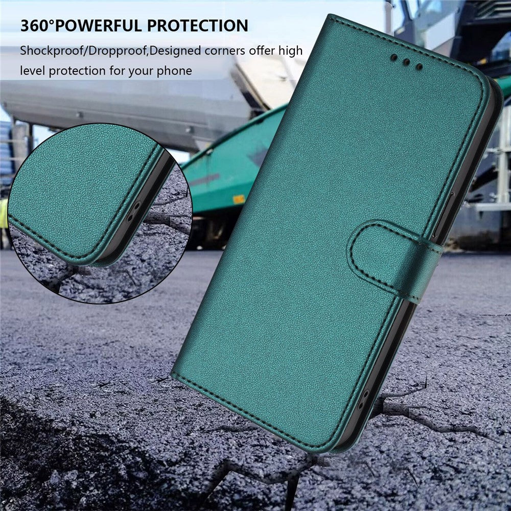 Xiaomi Redmi Note 14 Pro+ 5G / Xiaomi Poco X7 5G / Xiaomi Redmi Note 14 Pro 5G-læderetui, tegnebogsetui med stativ og håndledsrem