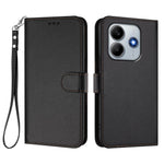 For Xiaomi Redmi Note 14 4G (164.84mm) Leather Case Wallet Stand Phone Cover with Wrist Strap