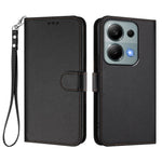 For Xiaomi Poco M6 Pro 4G / Xiaomi Redmi Note 14S 4G / Xiaomi Redmi Note 13 Pro 4G Leather Case Wallet Stand Phone Cover with Wrist Strap