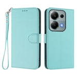 For Xiaomi Poco M6 Pro 4G / Xiaomi Redmi Note 14S 4G / Xiaomi Redmi Note 13 Pro 4G Leather Case Wallet Stand Phone Cover with Wrist Strap