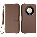 For Honor Magic6 Lite 5G / Honor X9b 5G Leather Case Wallet Stand Phone Cover with Wrist Strap