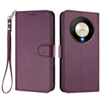 For Honor Magic6 Lite 5G / Honor X9b 5G Leather Case Wallet Stand Phone Cover with Wrist Strap