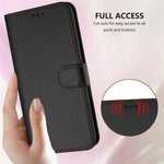 For Honor X8c 4G Leather Case Wallet Stand Phone Cover with Wrist Strap